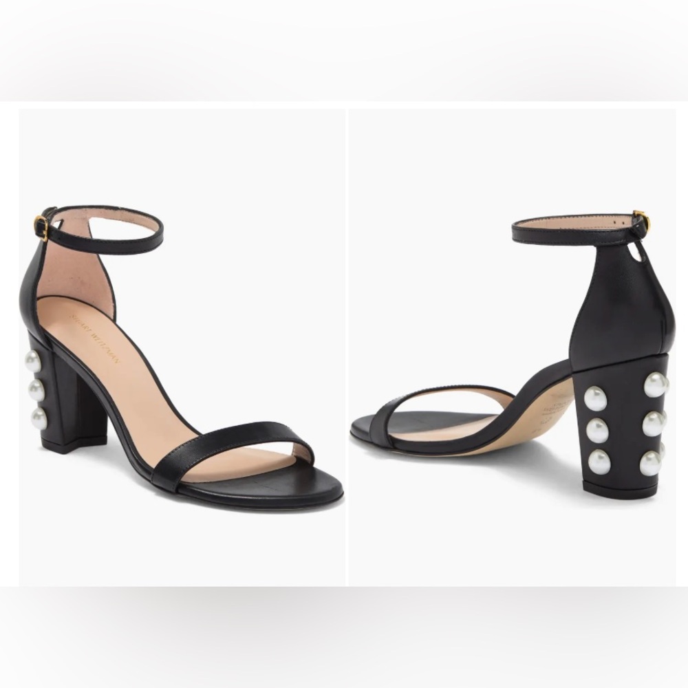 ▪️NIB STUART WEITZMAN Nearly Nude Pearly Studded Sandal